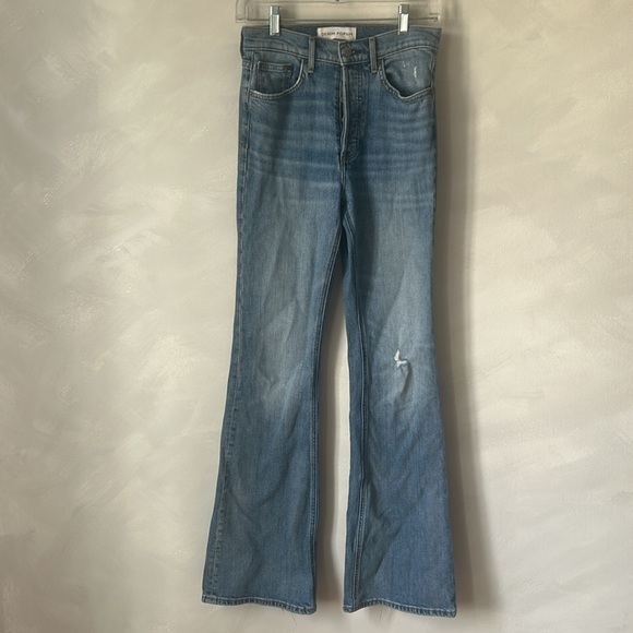 DENIM FORUM 26 MARIANNE FLARE WIDE JEANS ARITZIA - Picture 2 of 15